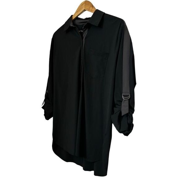 Lysse black button down wrinkle free shirt small - Picture 3 of 14